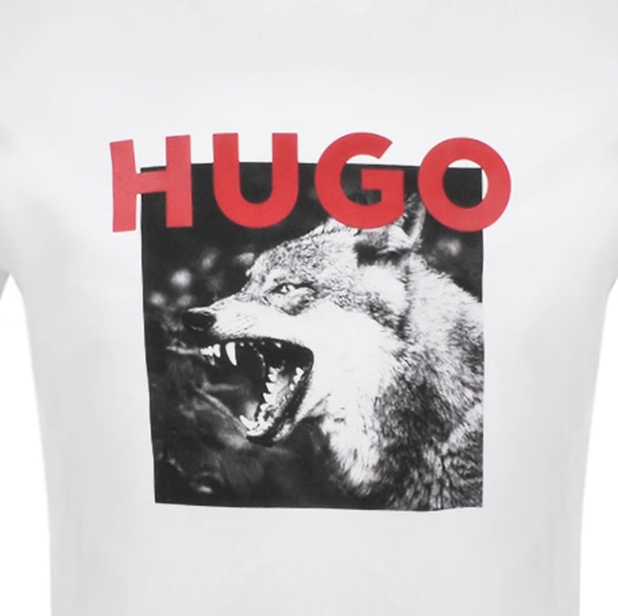 Alternative Image for ProductHUGO Dupus Crew Neck T Shirt White3