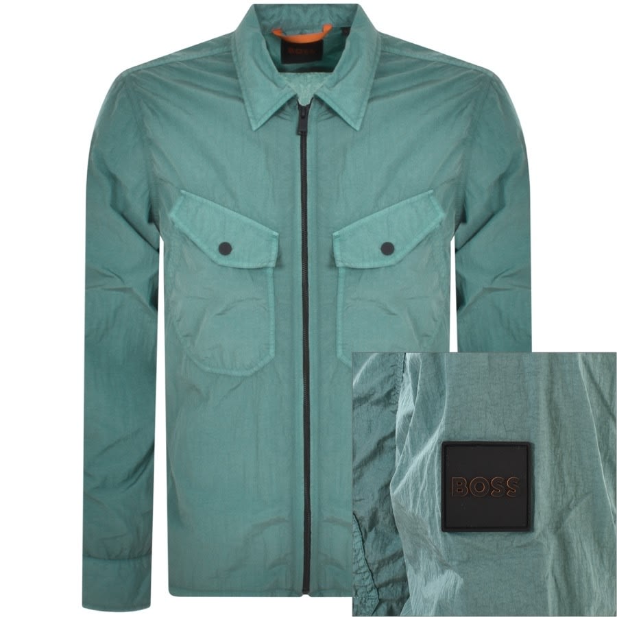 Alternative Image for ProductBOSS Full Zip Lovel Overshirt Jacket Green1