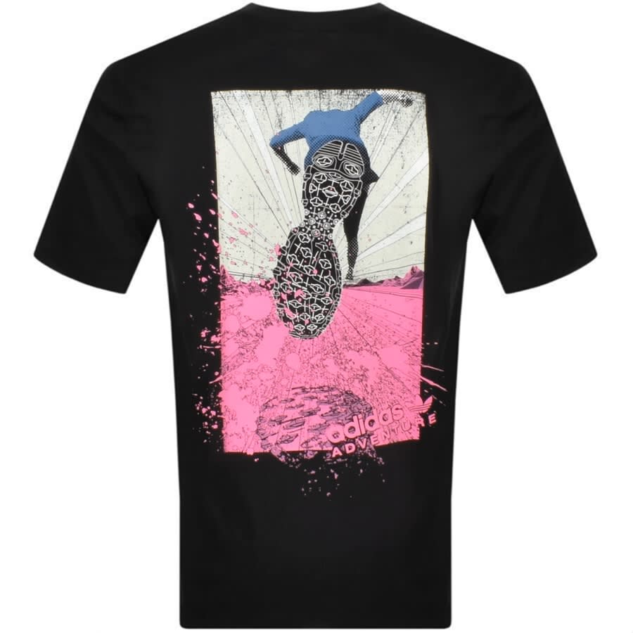 Alternative Image for Productadidas Originals Adventure Trail T Shirt Black3