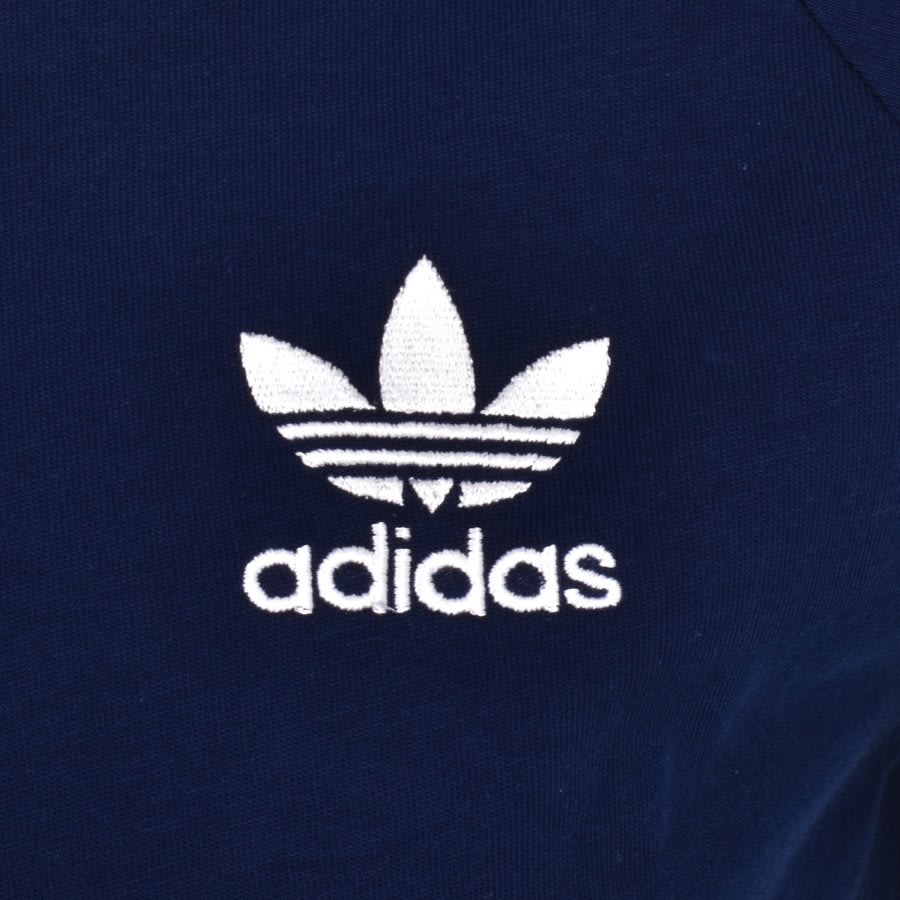 Alternative Image for Productadidas Originals 3 Stripe T Shirt Navy3