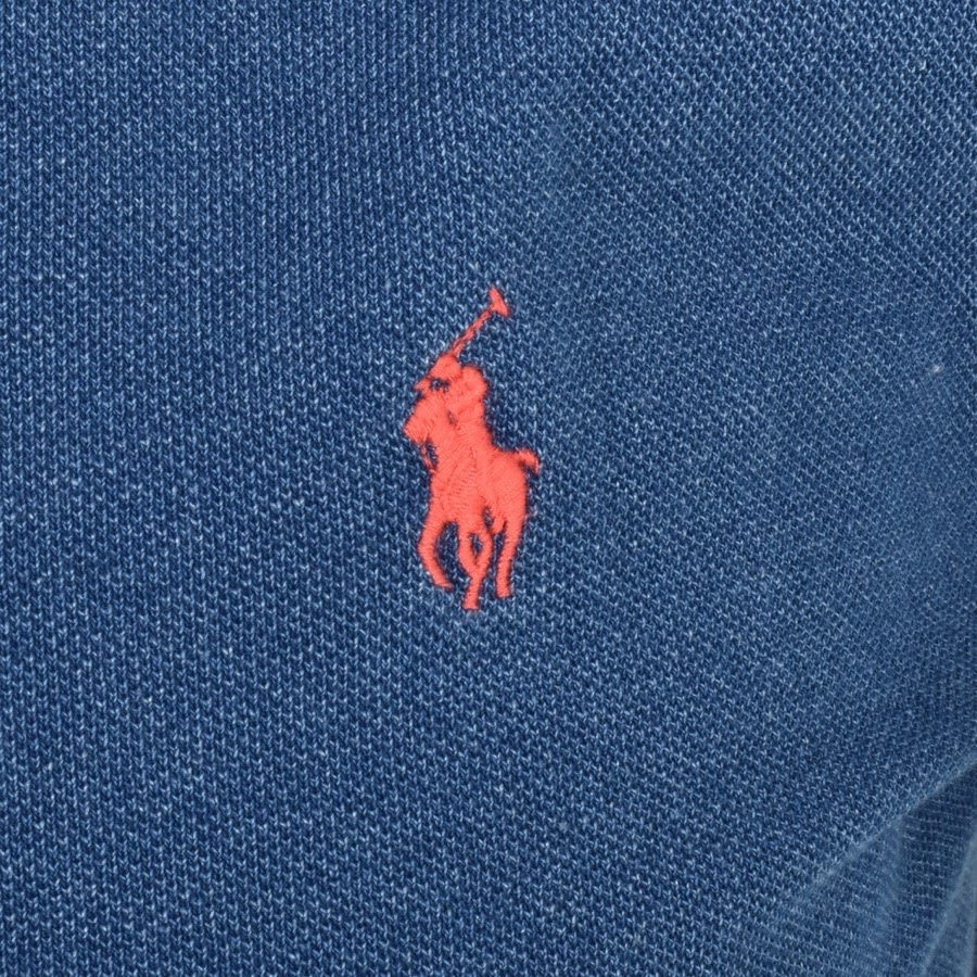 Alternative Image for ProductRalph Lauren Custom Slim Polo T Shirt Navy3