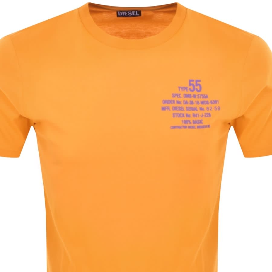 Alternative Image for ProductDiesel T Diegor K51 Short Sleeved T Shirt Orange2