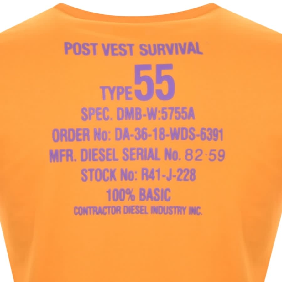 Alternative Image for ProductDiesel T Diegor K51 Short Sleeved T Shirt Orange3