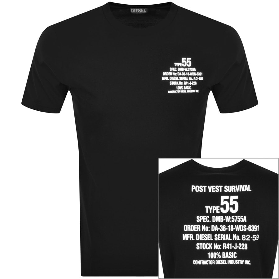 Reiziger Onbemand Gelijkenis Diesel T Diegor K51 Short Sleeved T Shirt Black | Mainline Menswear United  States