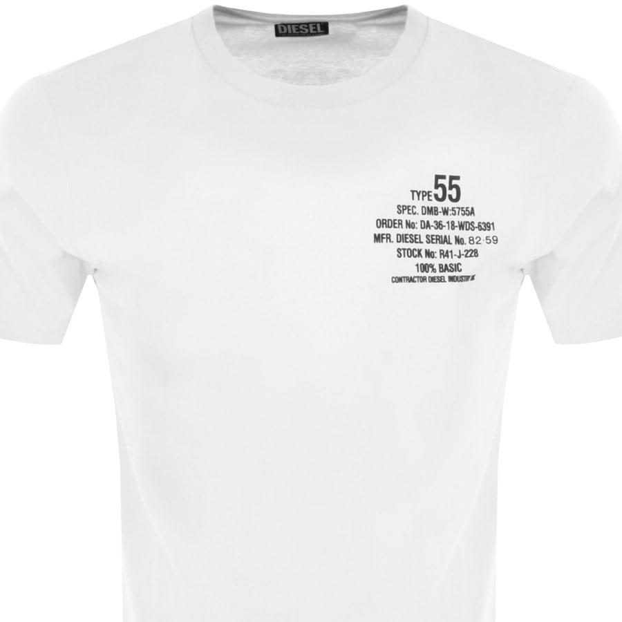 Alternative Image for ProductDiesel T Diegor K51 Short Sleeved T Shirt White2
