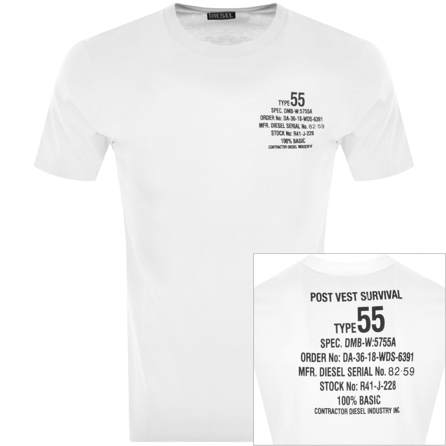 Grote waanidee Transplanteren Impasse Diesel T Diegor K51 Short Sleeved T Shirt White | Mainline Menswear United  States