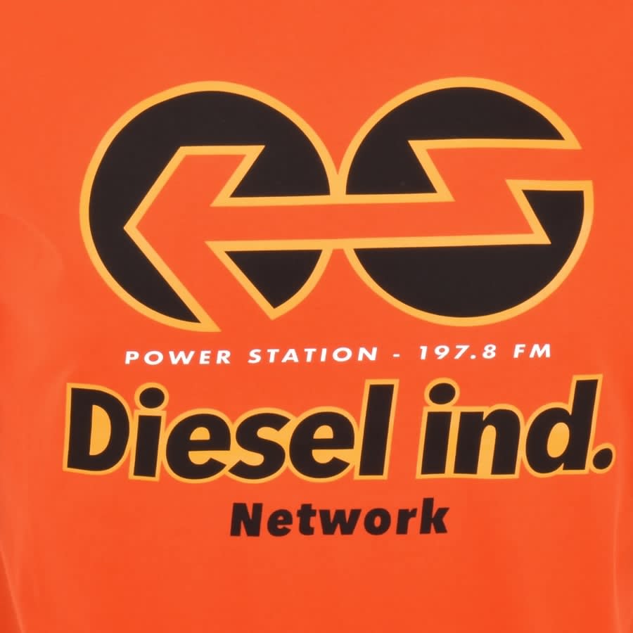 Alternative Image for ProductDiesel T Just E18 Short Sleeved T Shirt Orange3