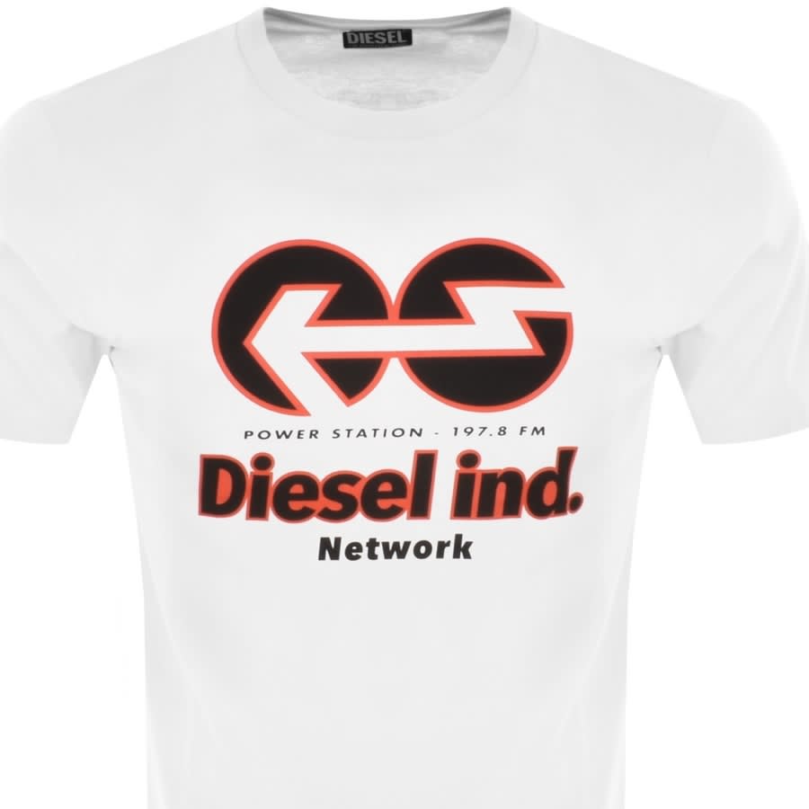 Alternative Image for ProductDiesel T Just E18 Short Sleeved T Shirt White2