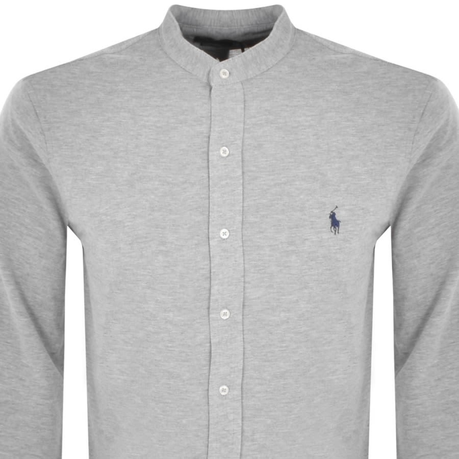Alternative Image for ProductRalph Lauren Grandad Mesh Shirt Grey2