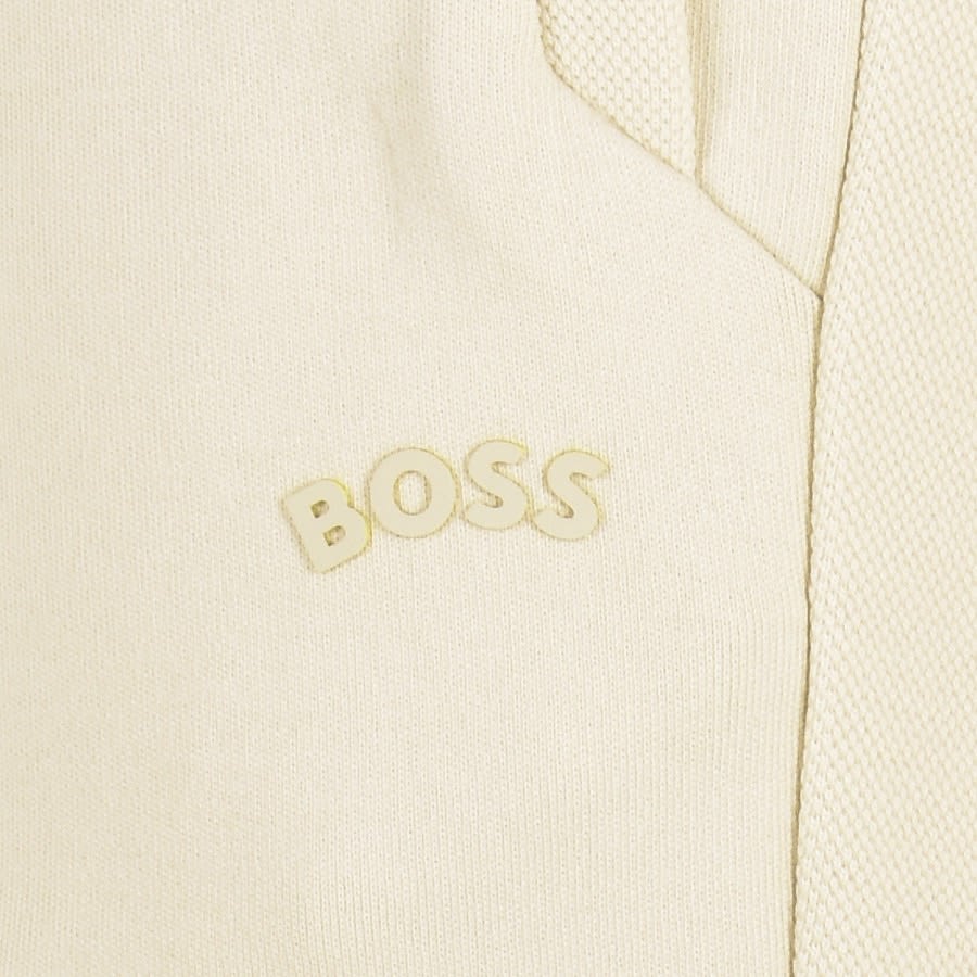 Alternative Image for ProductBOSS Headlo Curved Jersey Shorts Beige3