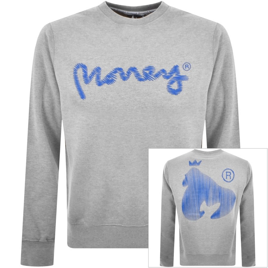 Money Sig Zag Logo Sweatshirt Grey | Mainline Menswear Denmark