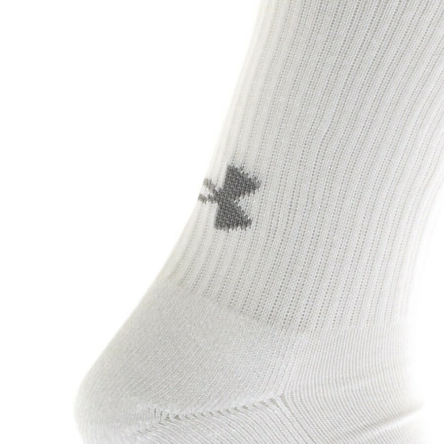 Alternative Image for ProductUnder Armour Three Pack HeatGrear Crew Socks White3
