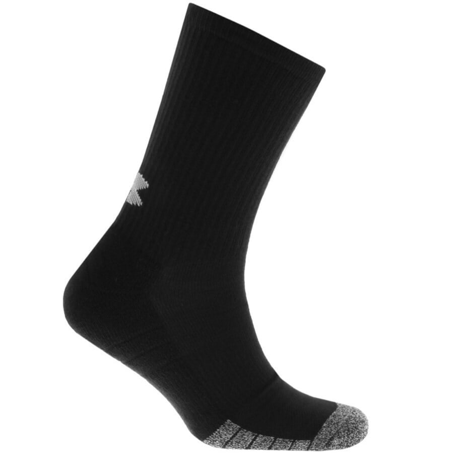 Alternative Image for ProductUnder Armour Three Pack HeatGrear Crew Socks White3