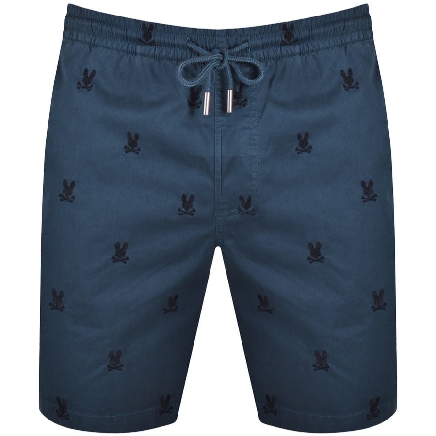 Psycho Bunny Logo Shorts Blue