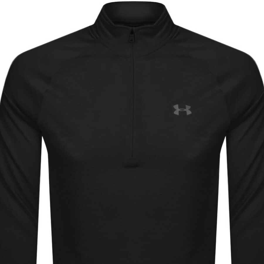 Alternative Image for ProductUnder Armour Half Zip Tech Sweatshirt Black2