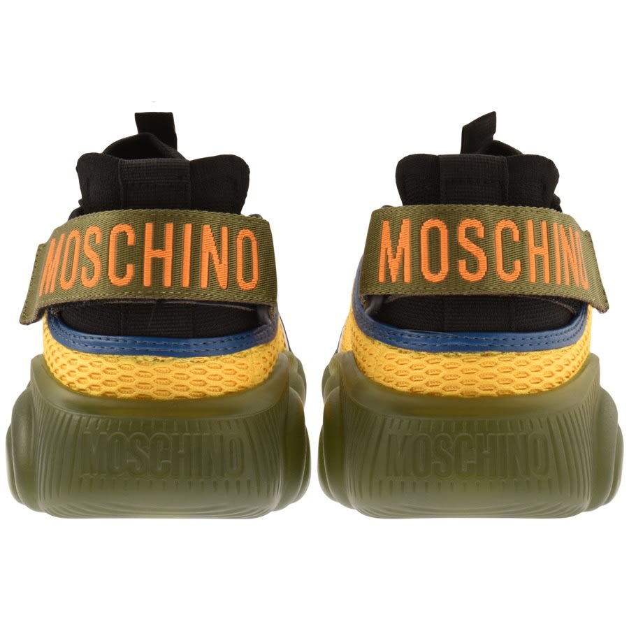 Alternative Image for ProductMoschino Orso35 Mix Trainers Khaki2