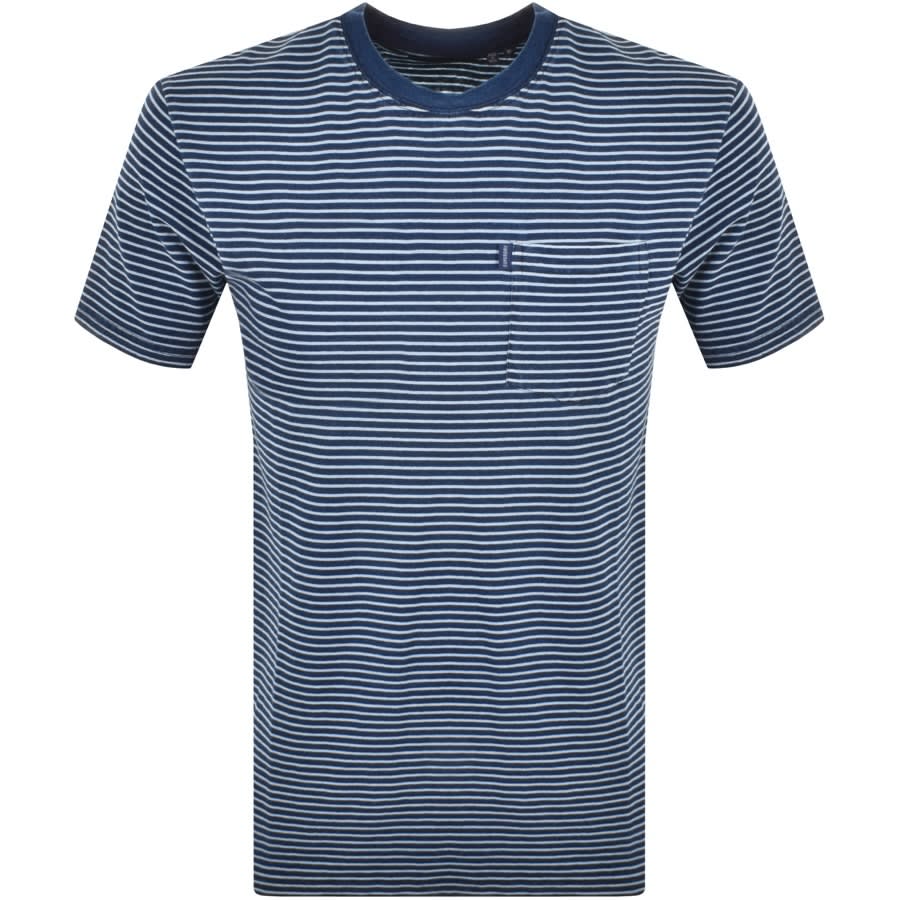 Alternative Image for ProductSuperdry Vintage Stripe Logo T Shirt Blue1