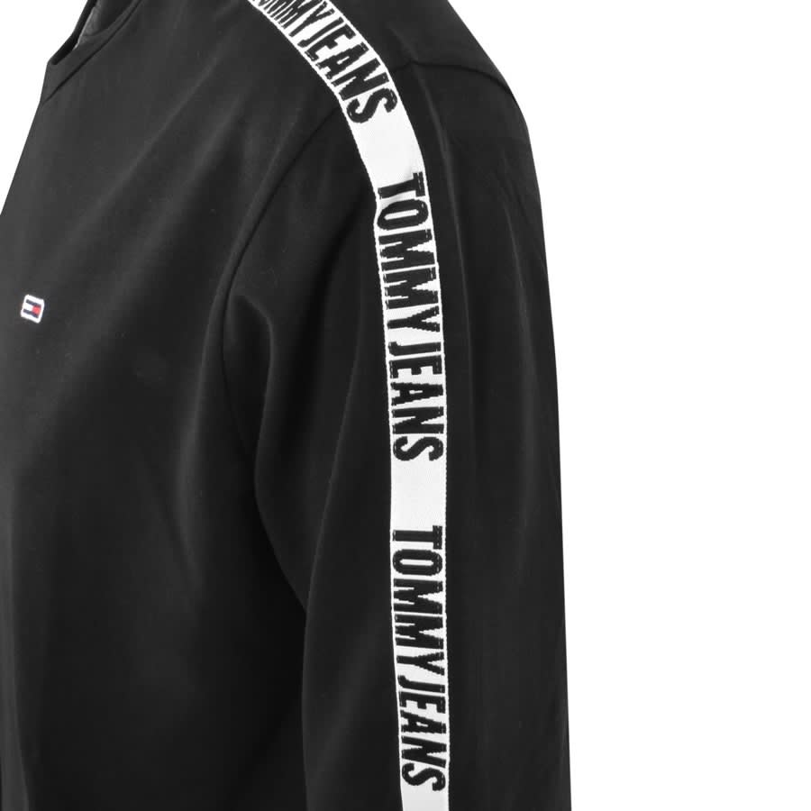Alternative Image for ProductTommy Jeans Long Sleeve Logo T Shirt Black3