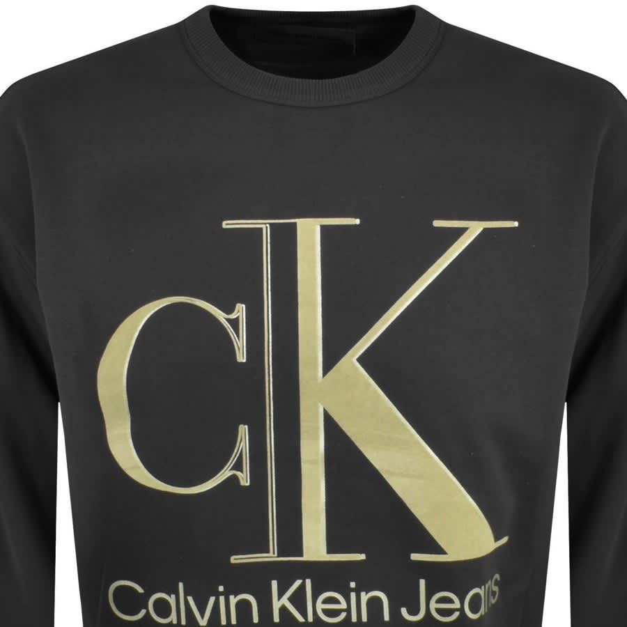 Alternative Image for ProductCalvin Klein Jeans Logo Sweatshirt Black2
