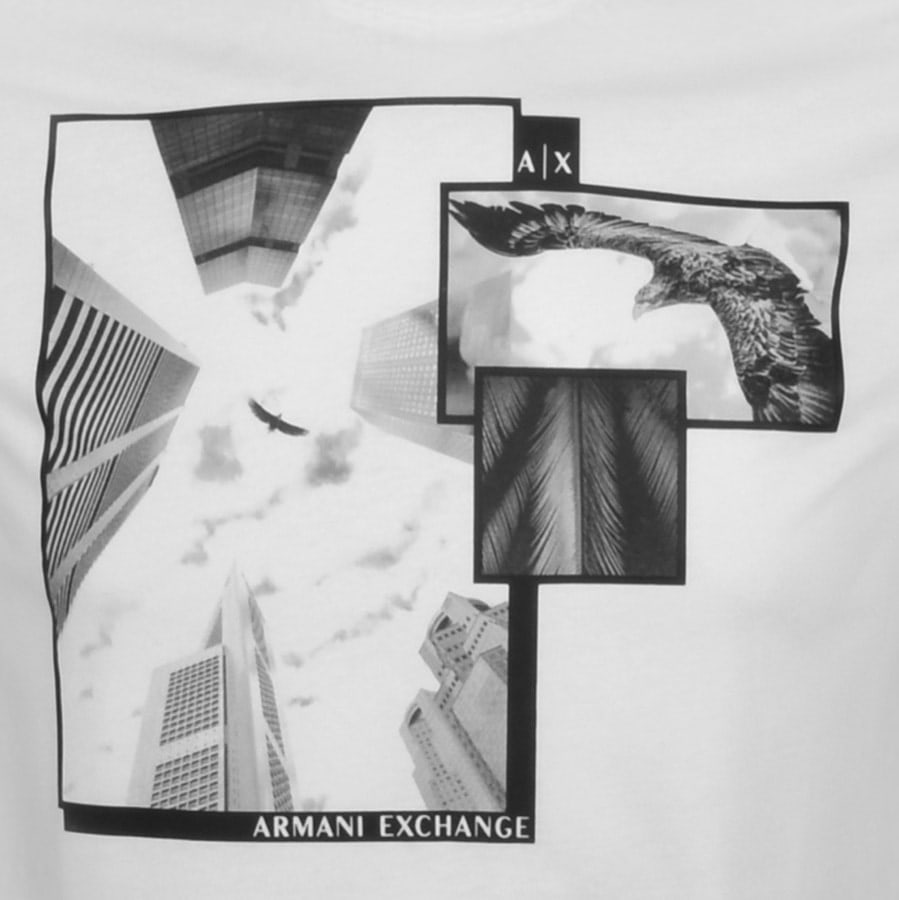 Alternative Image for ProductArmani Exchange Crew Neck Eagle T Shirt White3