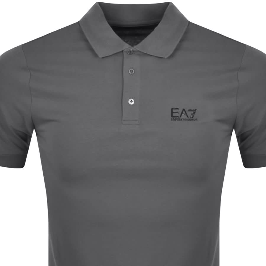 Alternative Image for ProductEA7 Emporio Armani Short Sleeve Polo T Shirt Grey2