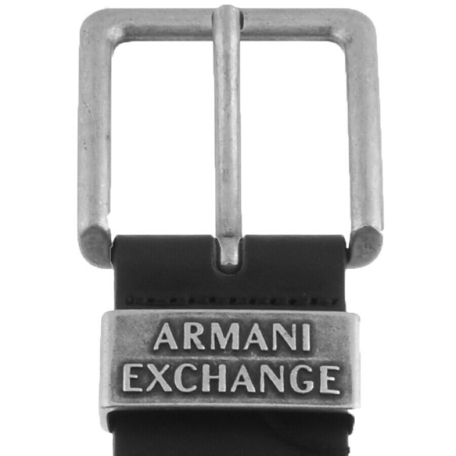 Alternative Image for ProductArmani Exchange Leather Belt Black3