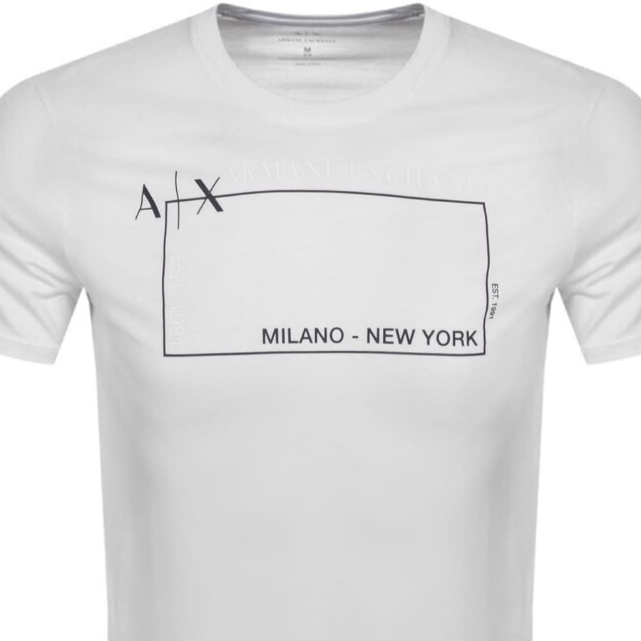 Alternative Image for ProductArmani Exchange Crew Neck Logo T Shirt White2