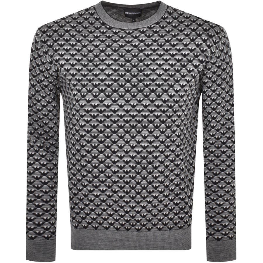 Emporio Armani Knit Logo Jumper Navy 