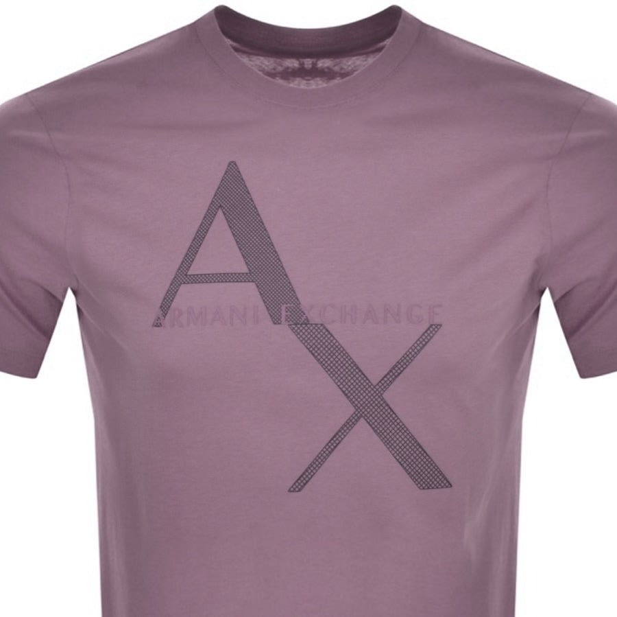Alternative Image for ProductArmani Exchange Crew Neck Logo T Shirt Pink2