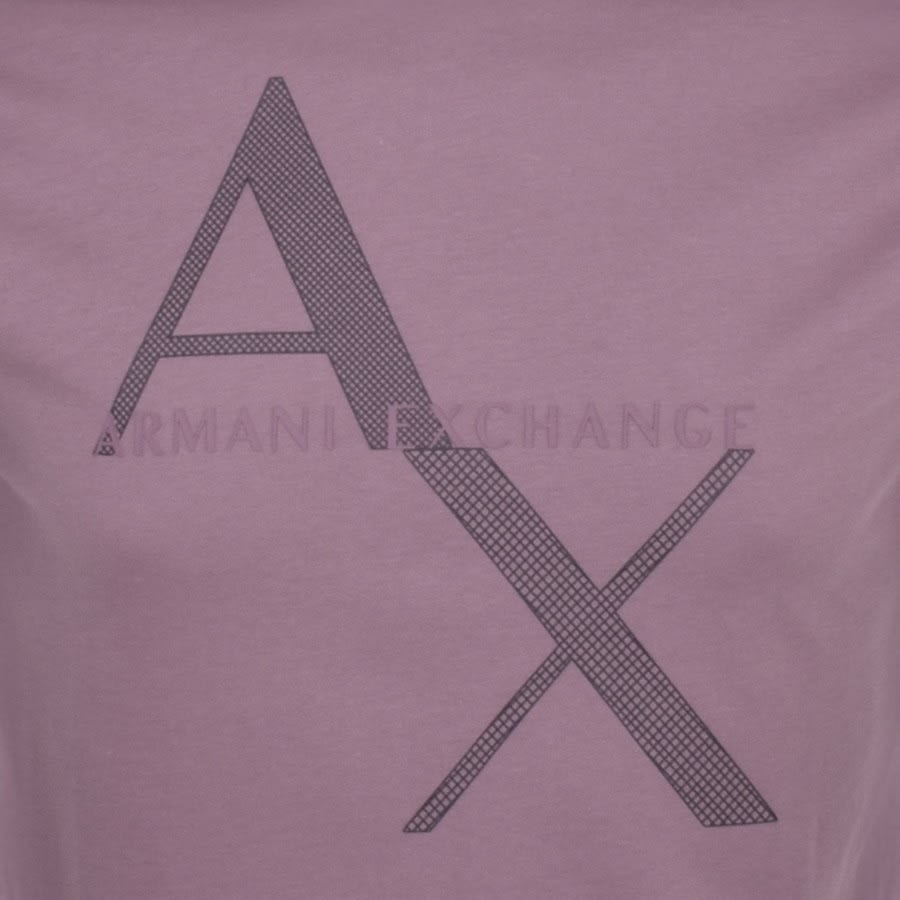 Alternative Image for ProductArmani Exchange Crew Neck Logo T Shirt Pink3