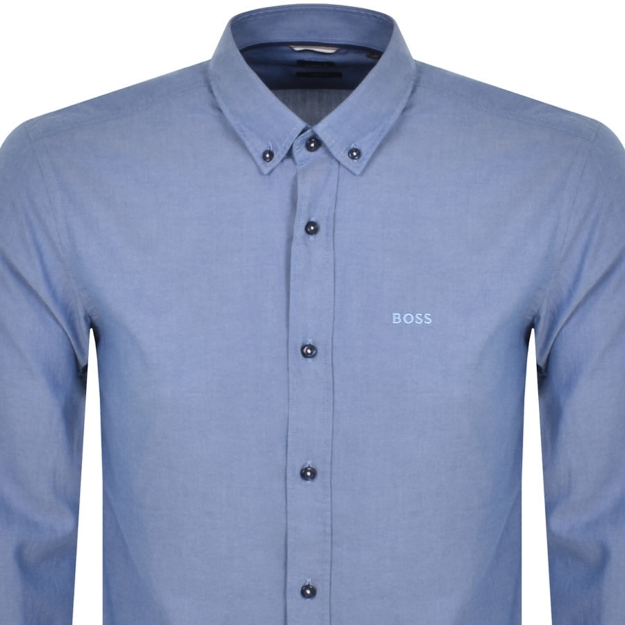 Alternative Image for ProductBOSS C Hal Slim Fit Long Sleeve Shirt Blue2