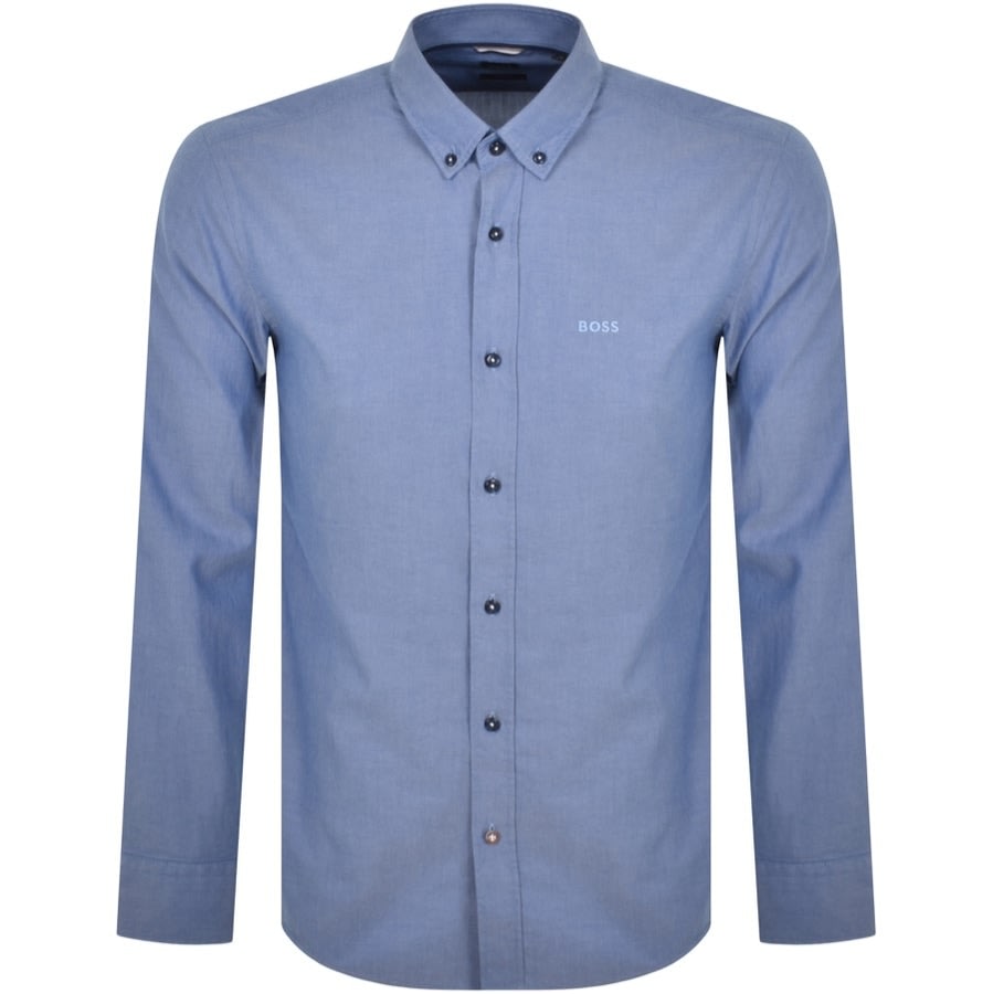 Alternative Image for ProductBOSS C Hal Slim Fit Long Sleeve Shirt Blue1