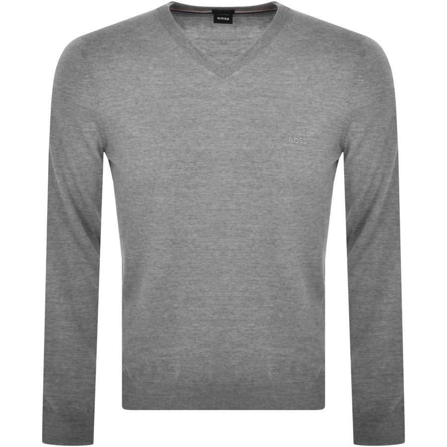 Alternative Image for ProductBOSS Barram Knit Jumper Grey1