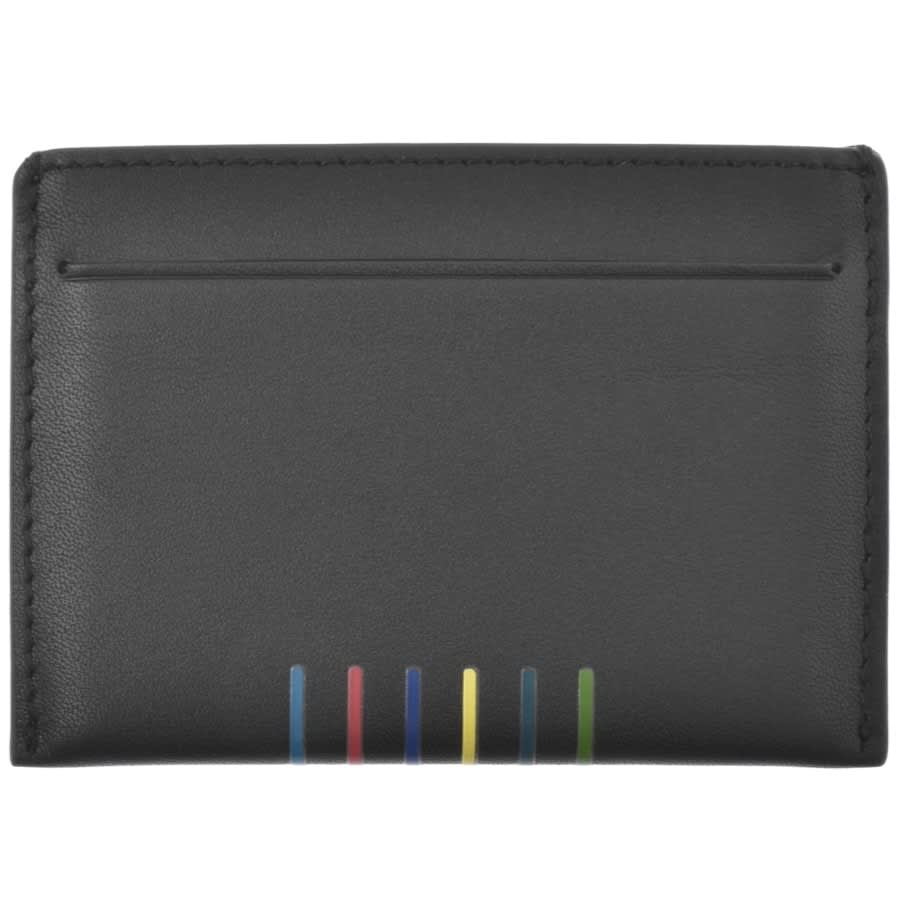 Alternative Image for ProductPaul Smith Stripe Card Holder Black2