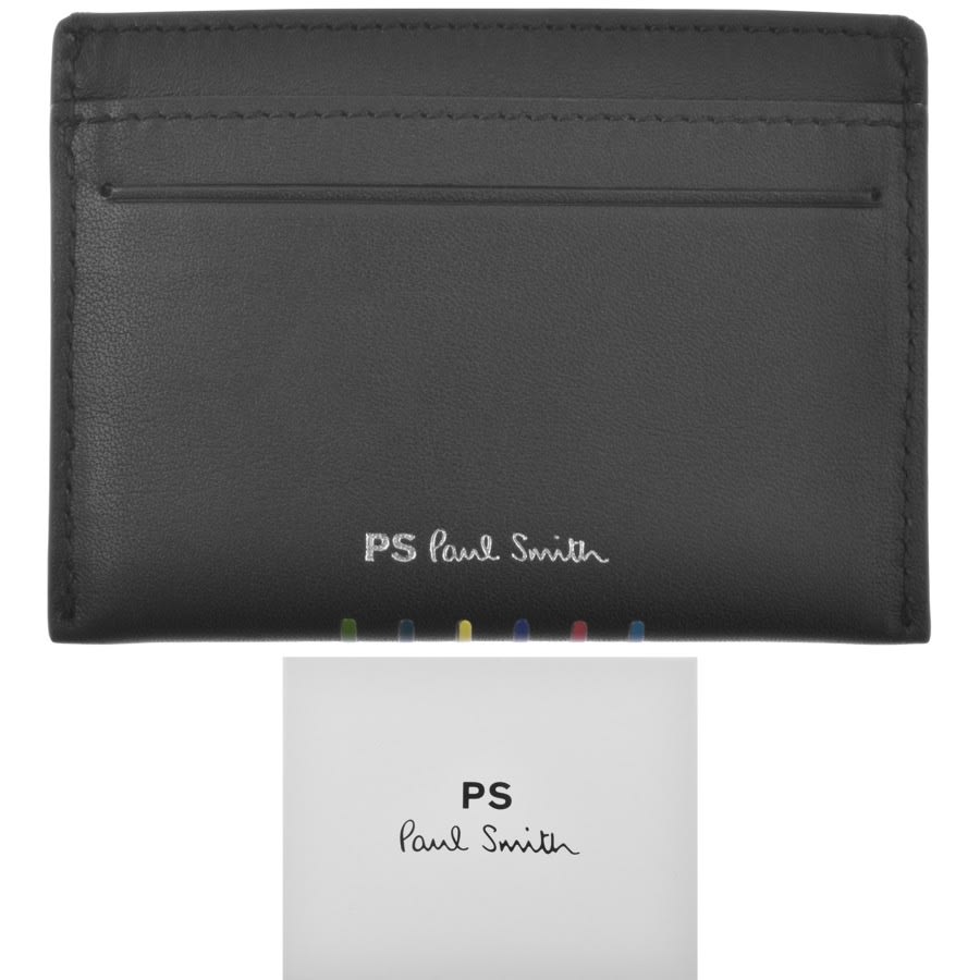 Alternative Image for ProductPaul Smith Stripe Card Holder Black1
