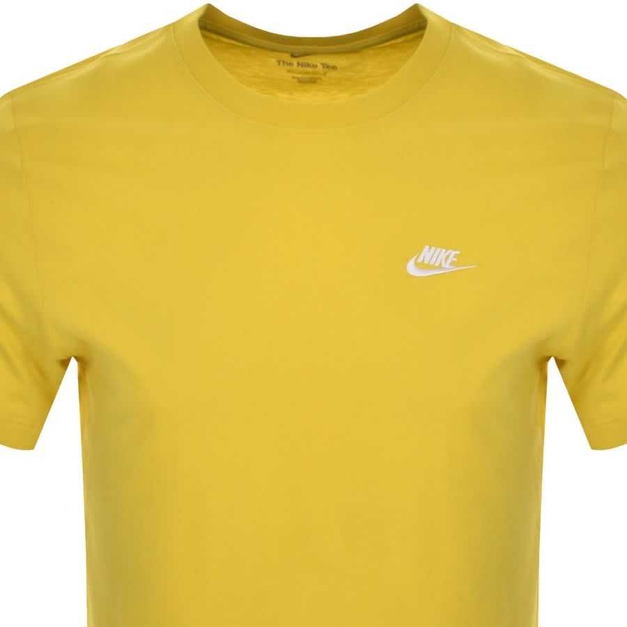 Alternative Image for ProductNike Crew Neck Club T Shirt Yellow2
