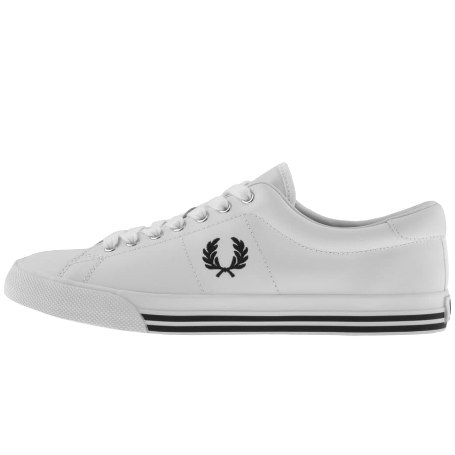 Fred Perry Underspin Leather Trainers White | Mainline Menswear Sweden