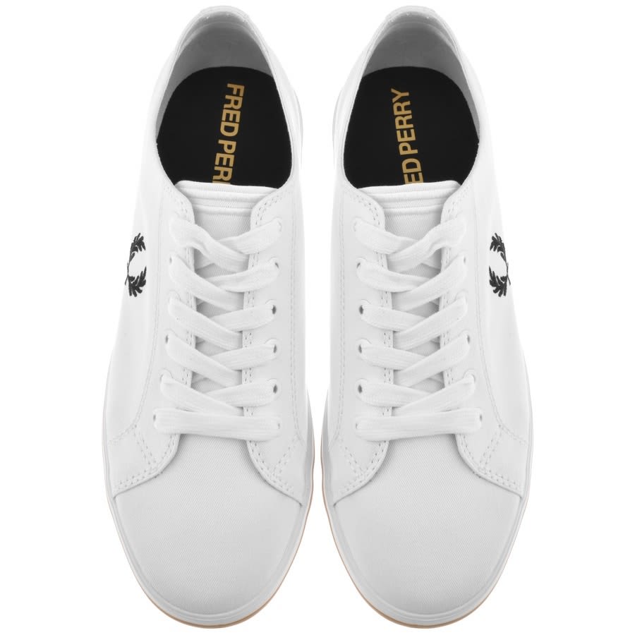 Alternative Image for ProductFred Perry Kingston Twill Trainers White3