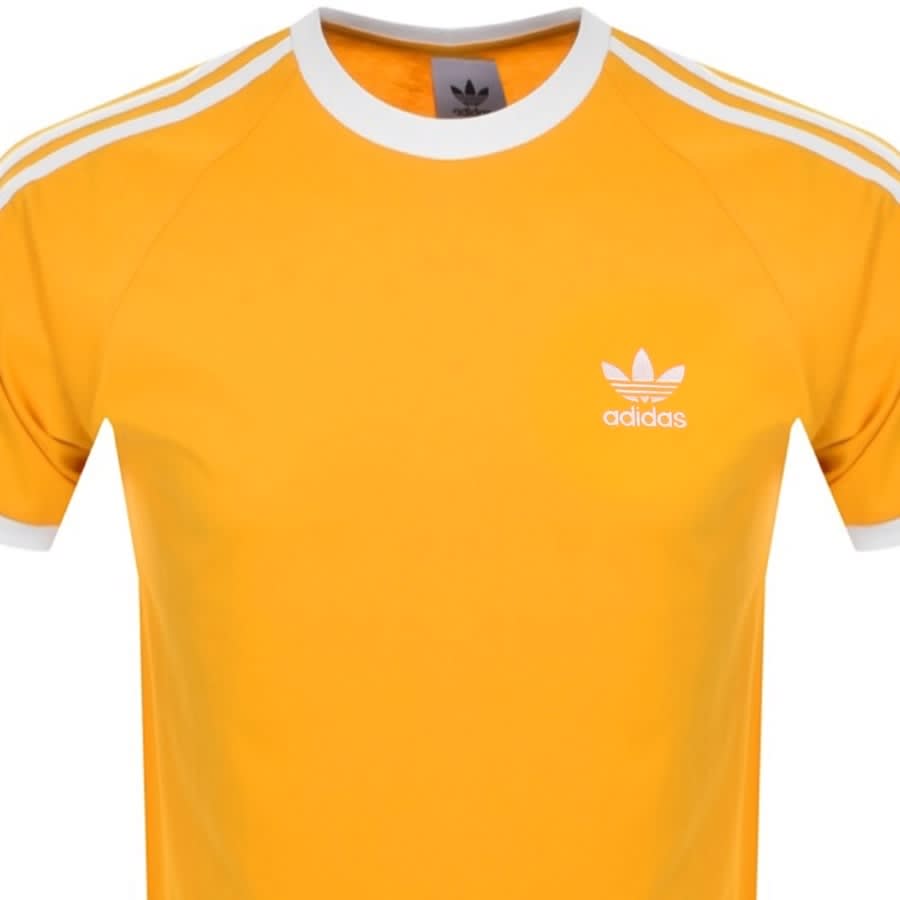 Alternative Image for Productadidas Originals 3 Stripe T Shirt Yellow2
