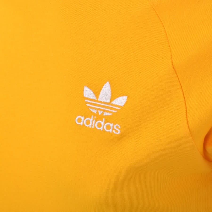 Alternative Image for Productadidas Originals 3 Stripe T Shirt Yellow3