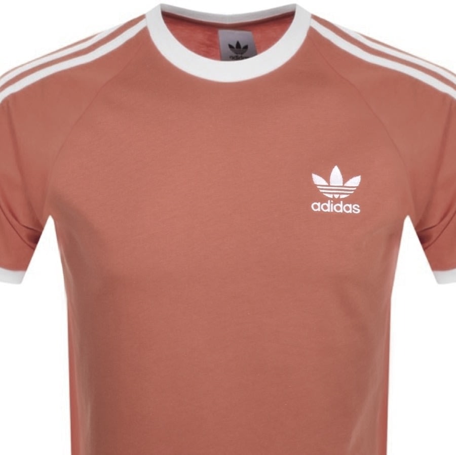 Alternative Image for Productadidas Originals 3 Stripe T Shirt Brown2
