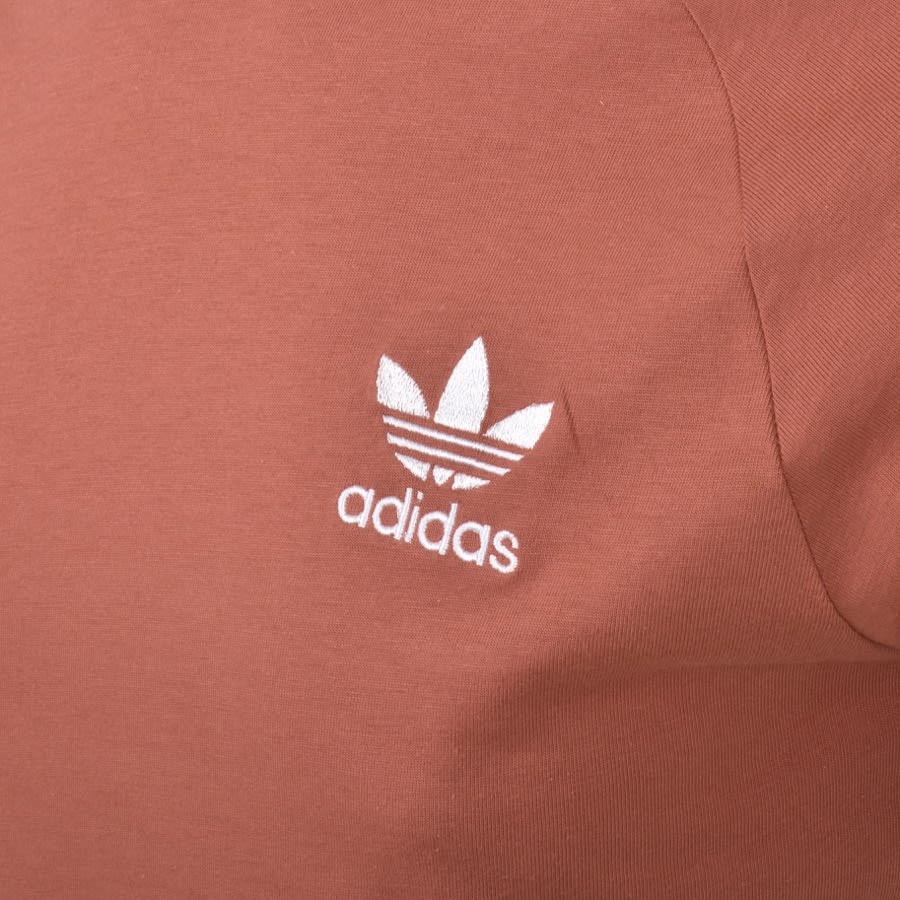 Alternative Image for Productadidas Originals 3 Stripe T Shirt Brown3