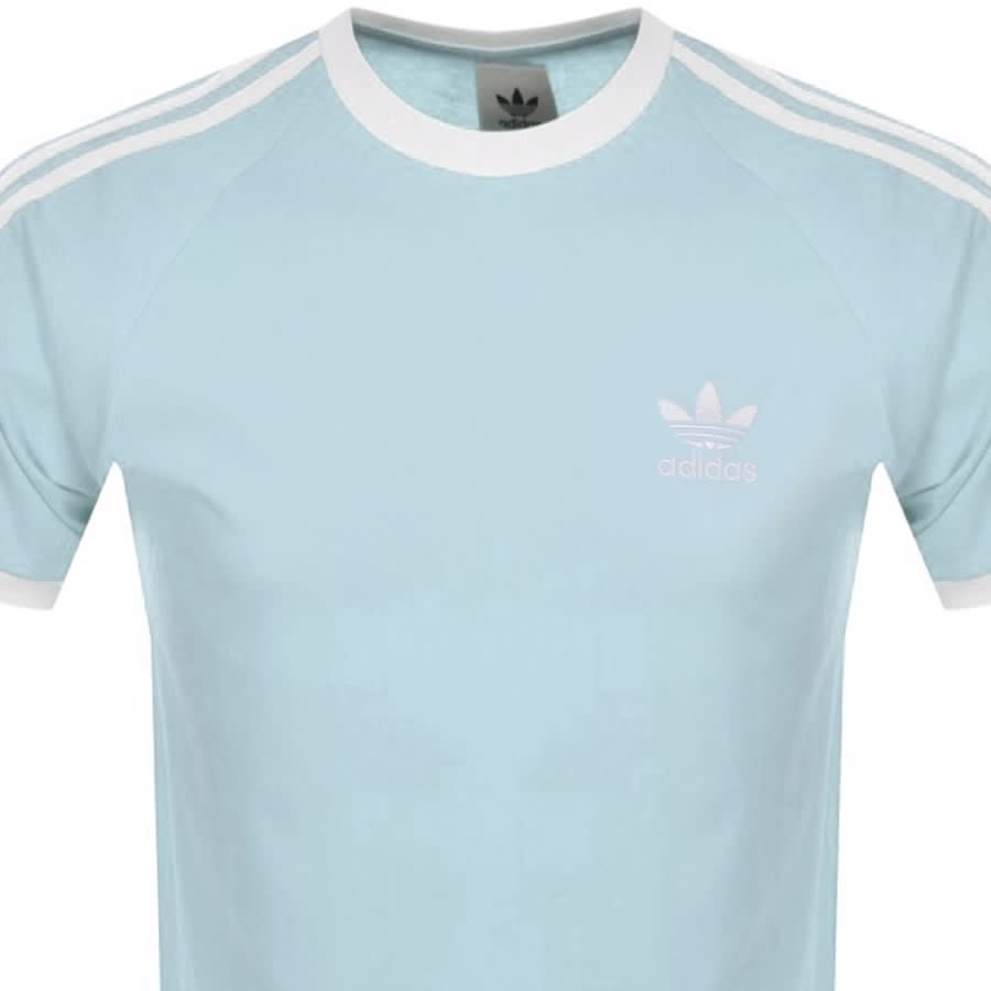 Alternative Image for Productadidas Originals 3 Stripe T Shirt Blue2
