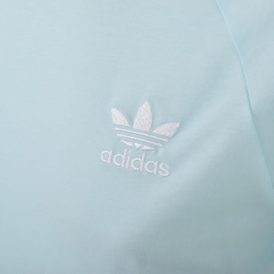 Alternative Image for Productadidas Originals 3 Stripe T Shirt Blue3
