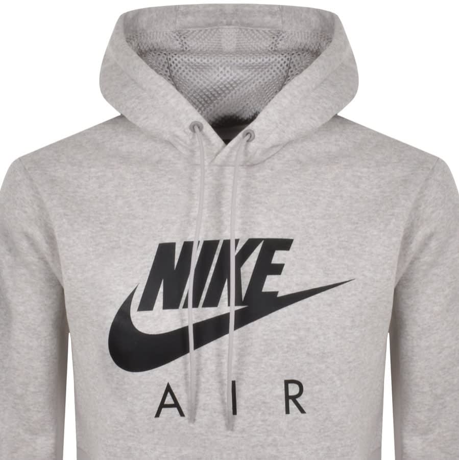 Alternative Image for ProductNike Air Logo Hoodie Grey2