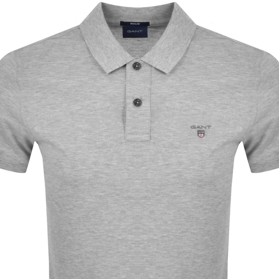Alternative Image for ProductGant Oxford Pique Rugger Polo T Shirt Grey2