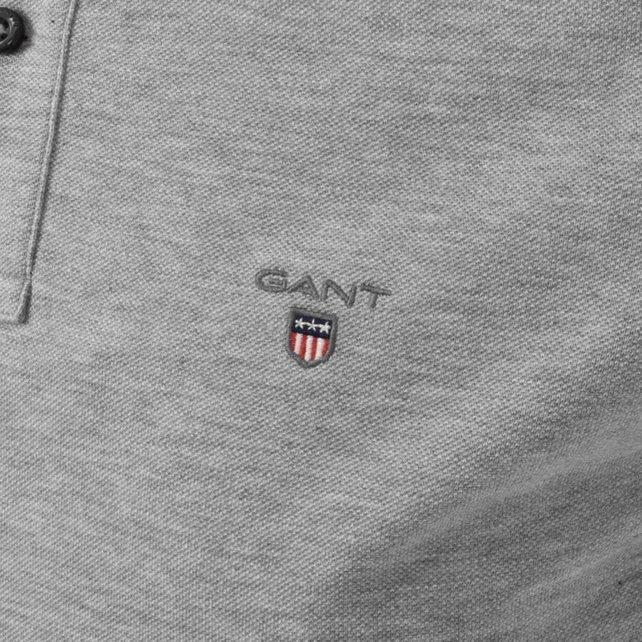 Alternative Image for ProductGant Oxford Pique Rugger Polo T Shirt Grey3