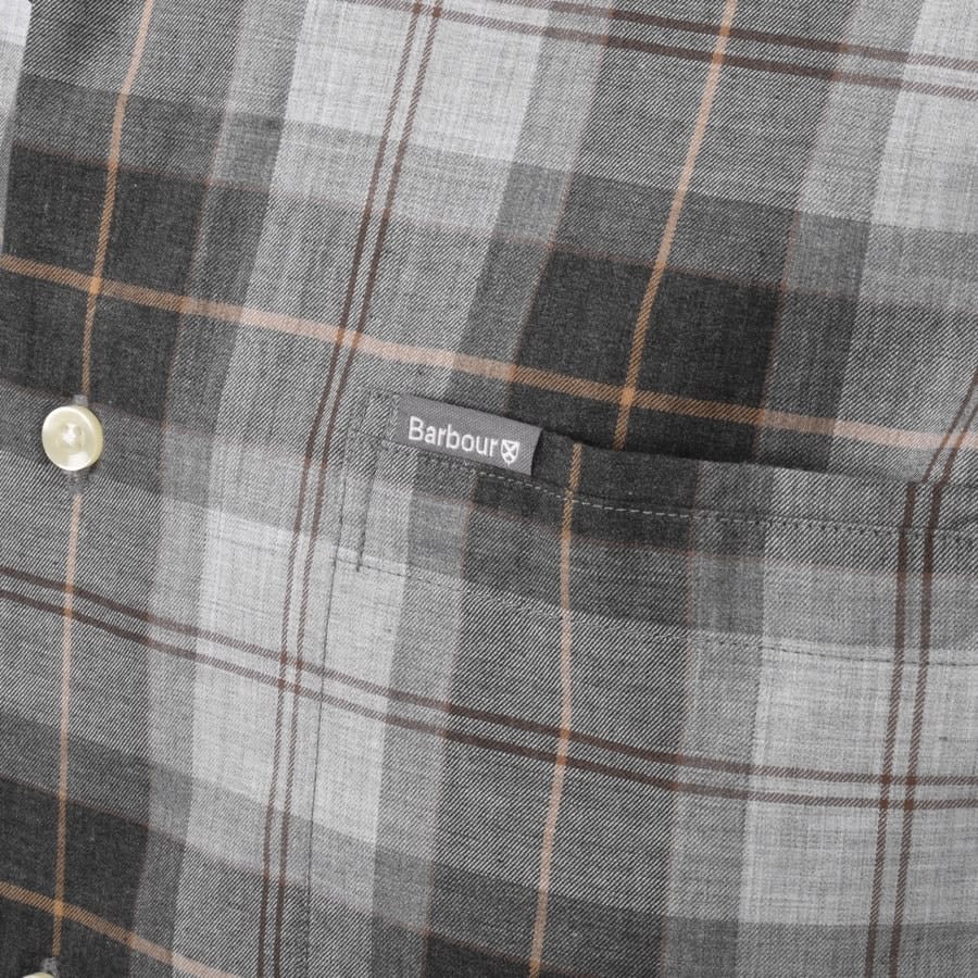 Alternative Image for ProductBarbour Weth Check Long Sleeved Shirt Grey3