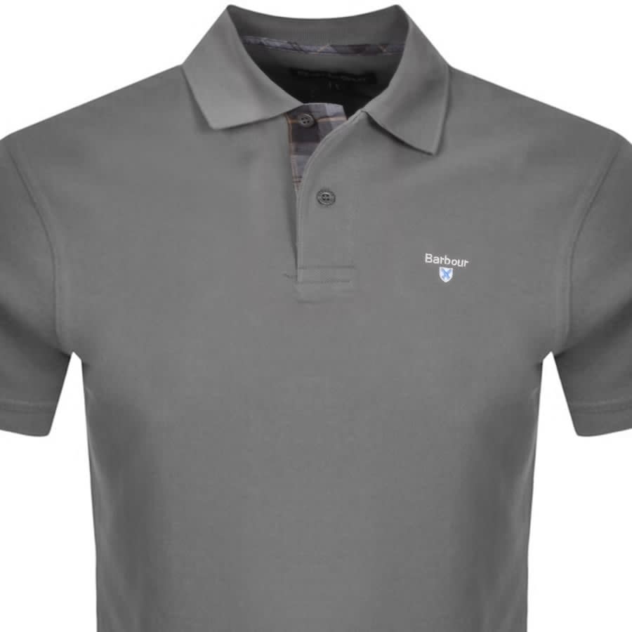 Alternative Image for ProductBarbour Pique Polo T Shirt Grey2