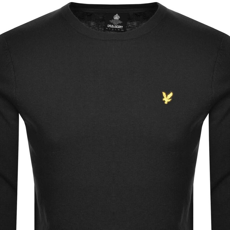 Alternative Image for ProductLyle And Scott Crew Neck Merino Knit Jumper Black2